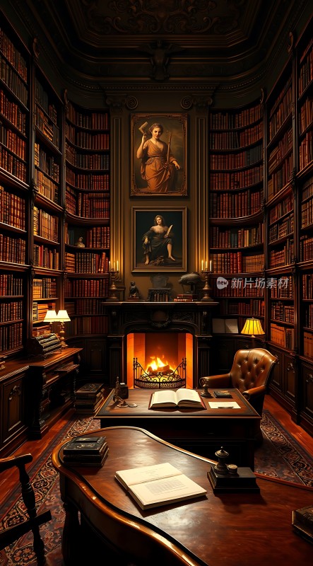 古董书房里的温暖与智慧