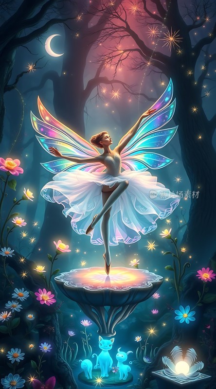 夜幕下的精灵之舞