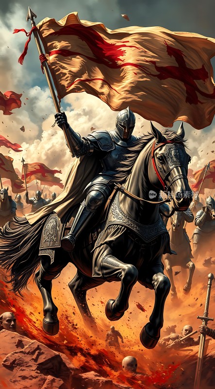 骑士与战马英勇出征