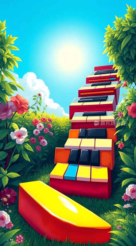 钢琴键上的自然之旅