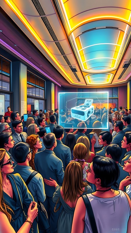 科技产品发布会现场