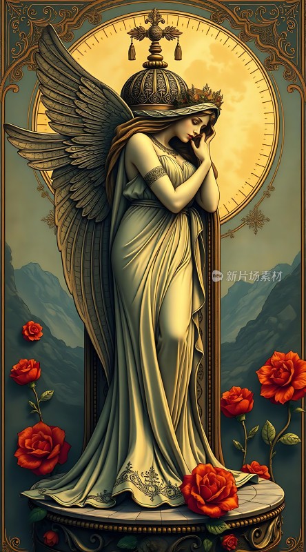 天使与玫瑰