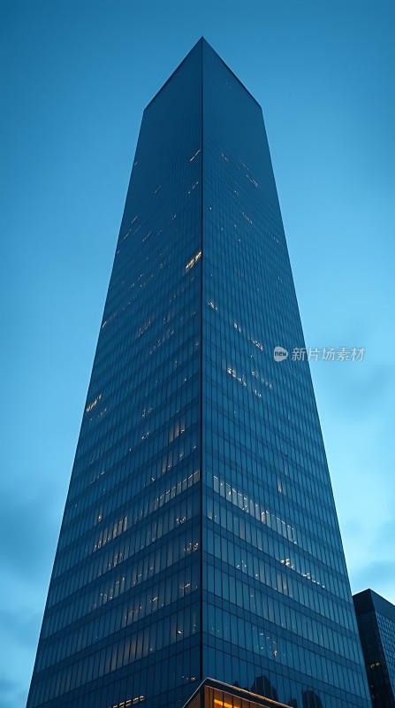 摩天大楼夜幕下的璀璨光芒