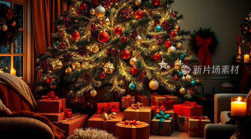 圣诞树下的温馨礼物