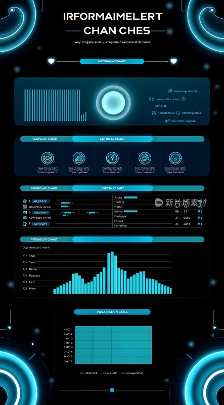 信息图表展示数据分布与趋势