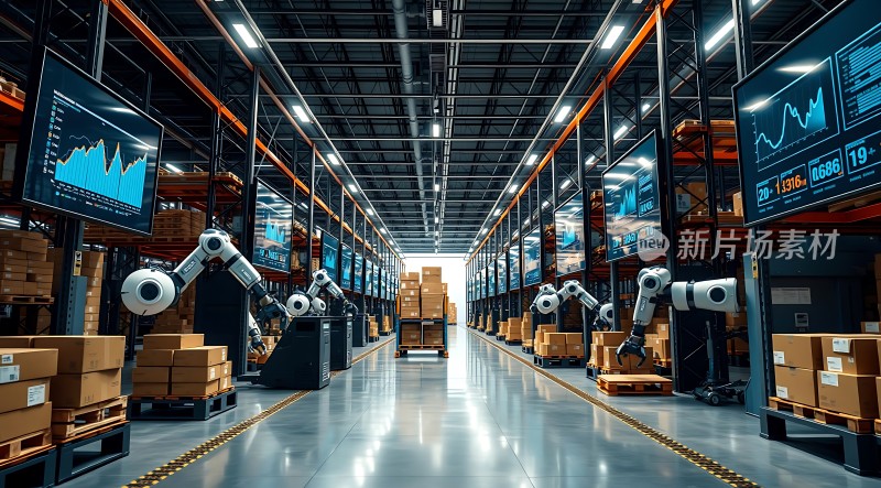 智能仓储机器人协作搬运货物