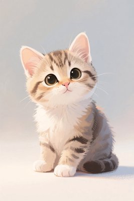 可爱小猫插画