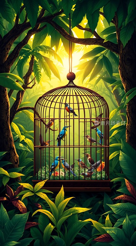 鸟笼中的自由之梦