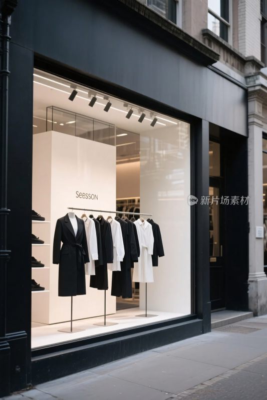 时尚品牌店橱窗陈列