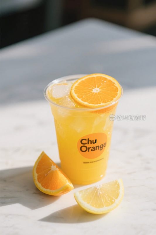 橙汁饮品展示图