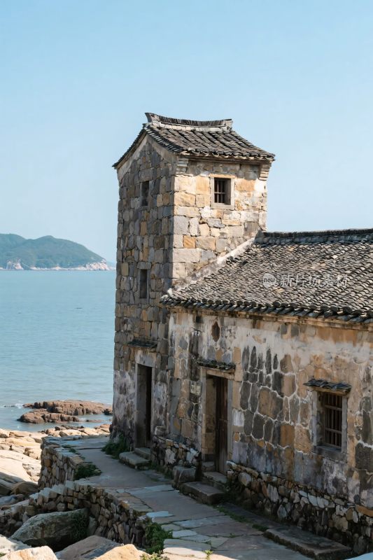 海边古建筑遗迹