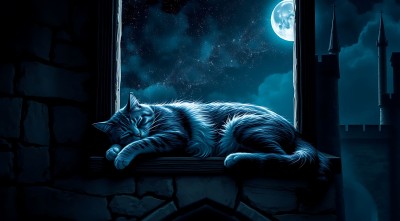 月下猫咪梦游 月下猫咪梦游