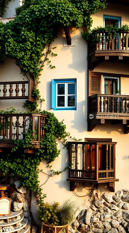 藤蔓缠绕的温馨小屋