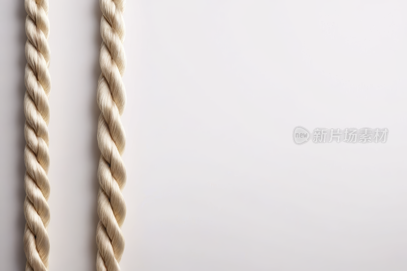 白色背景上有两条辫子高清图片