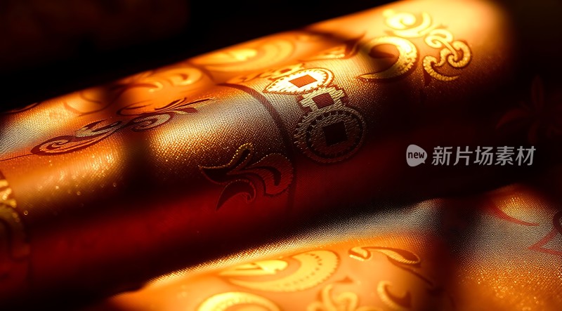 金色布艺细节展示