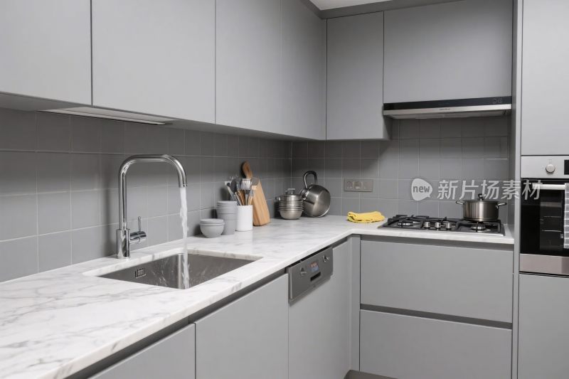 现代厨房场景