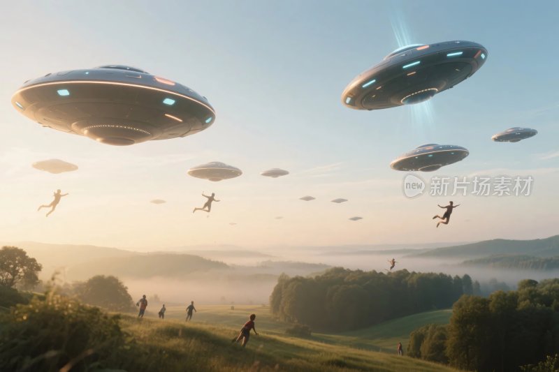 飞碟外星入侵场景