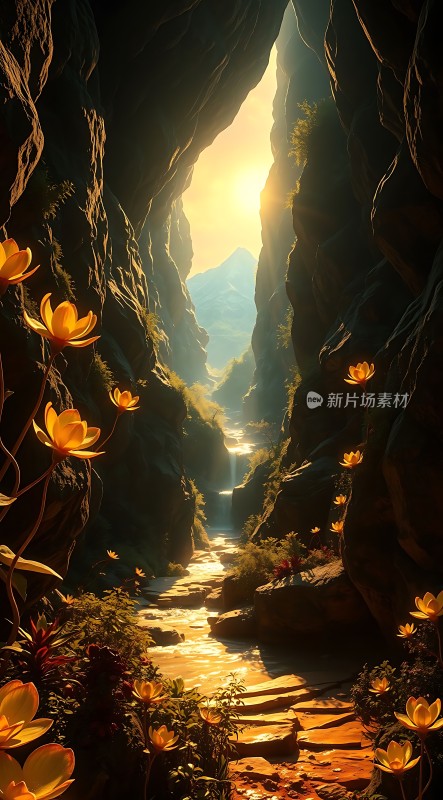 阳光下的神秘峡谷