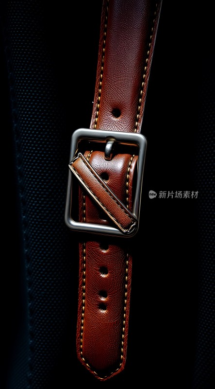 棕色皮带扣细节展示质感十足简约大气