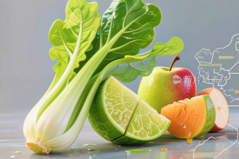 果蔬健康美食图