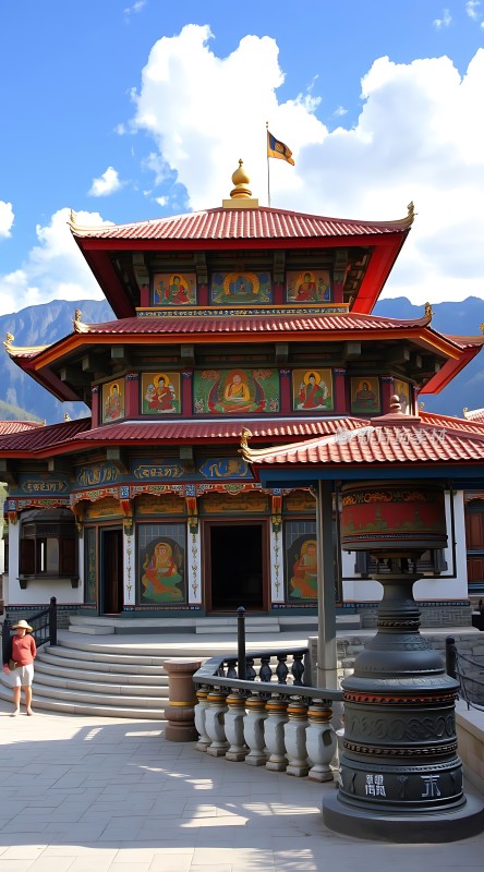 藏传佛教寺庙风光