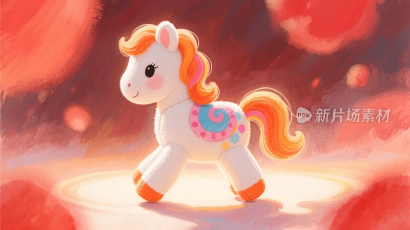 可爱小马插画形象