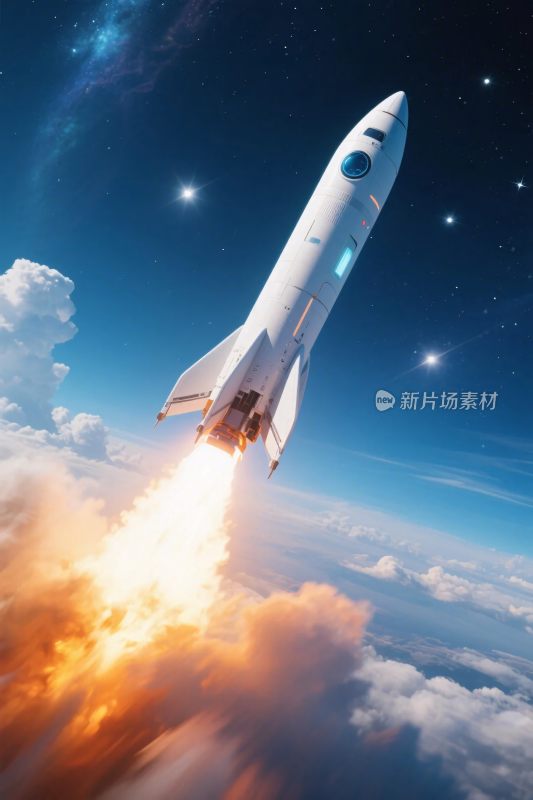 火箭发射升空画面