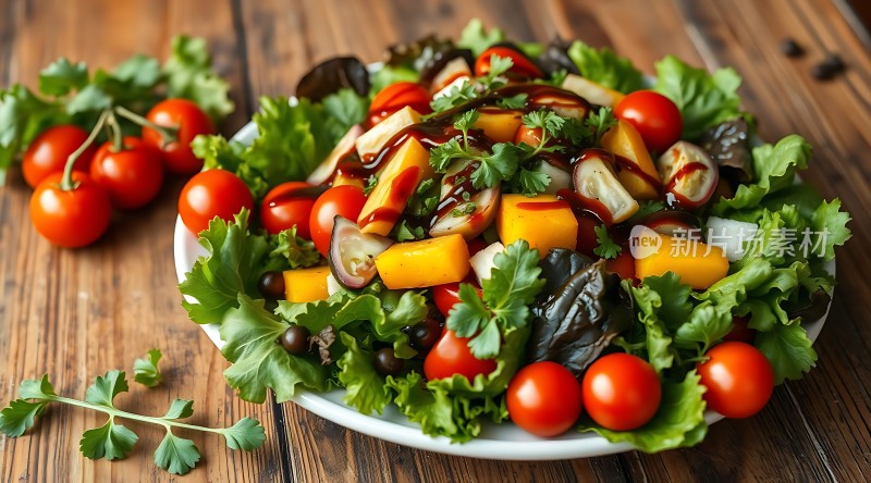 新鲜蔬果大拌菜