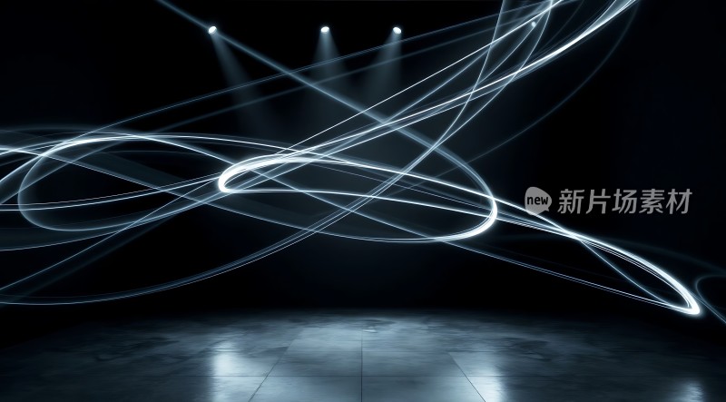 光束交织的动态画面