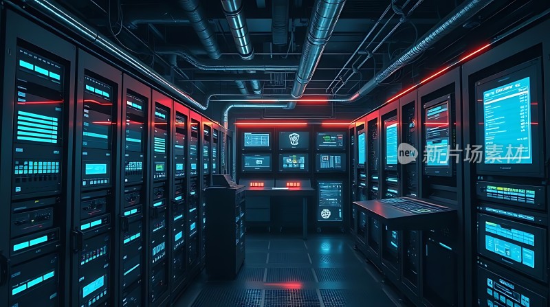 科技感数据中心未来网络中心