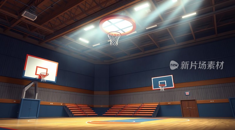 篮球场新片素材