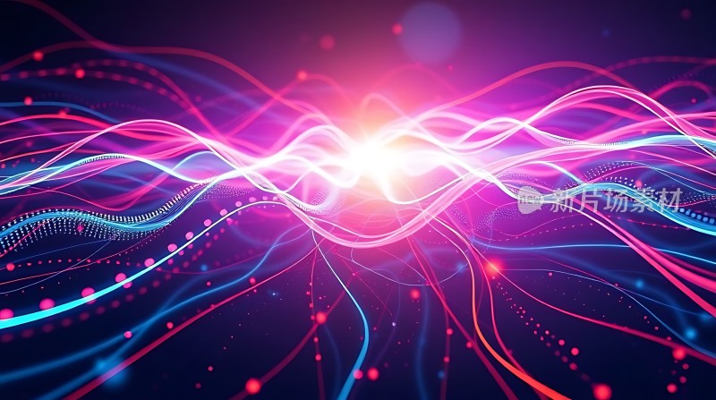 光之舞色彩交织的炫目世界