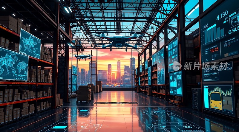 智能仓库的未来物流中心
