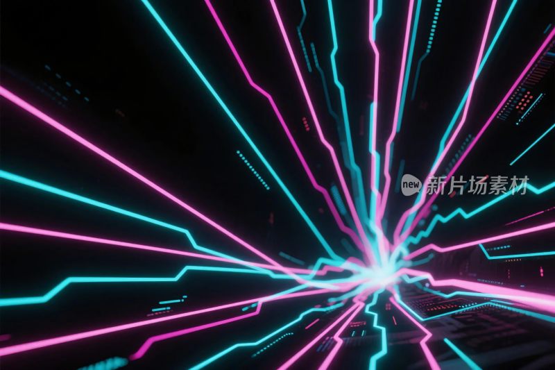 霓虹光线能量特效