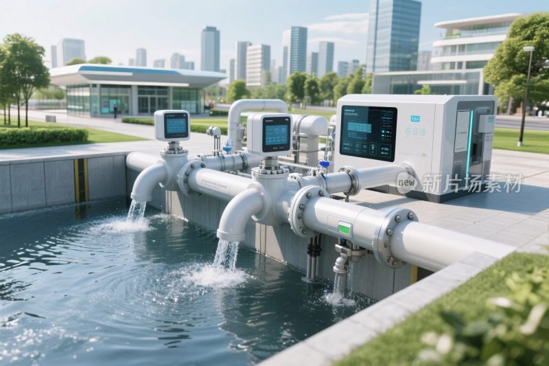 现代化水处理设施场景