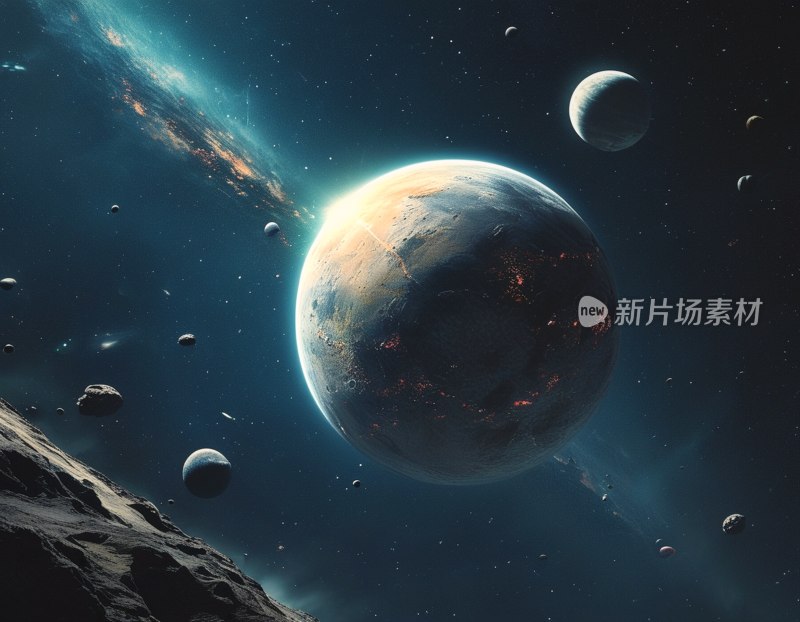 星际行星璀璨夜