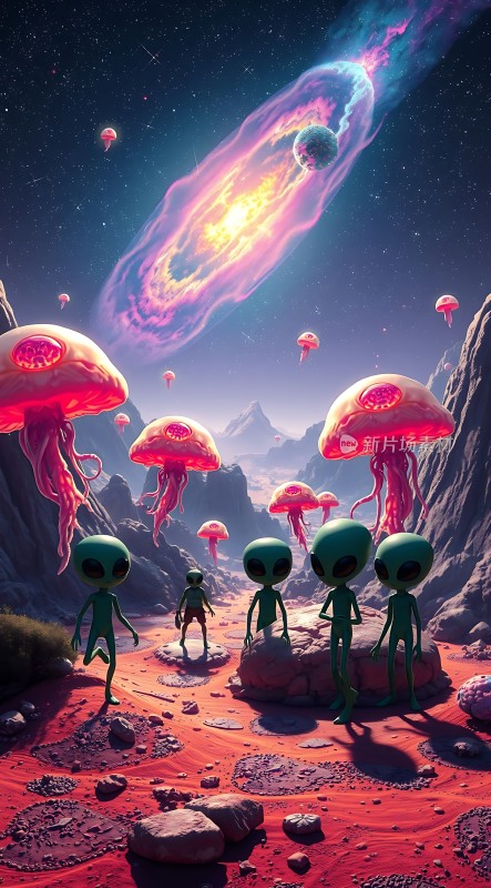 外星生物探索神秘星球