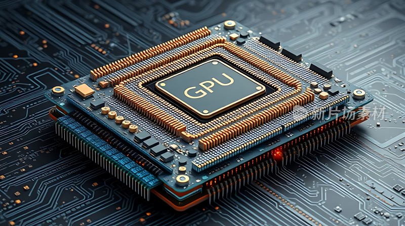 GPU核心芯片科技感十足