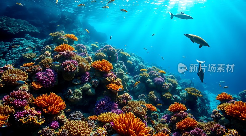 阳光下的海底世界