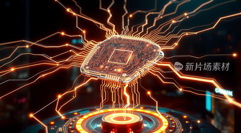 新片场素材芯片科技感