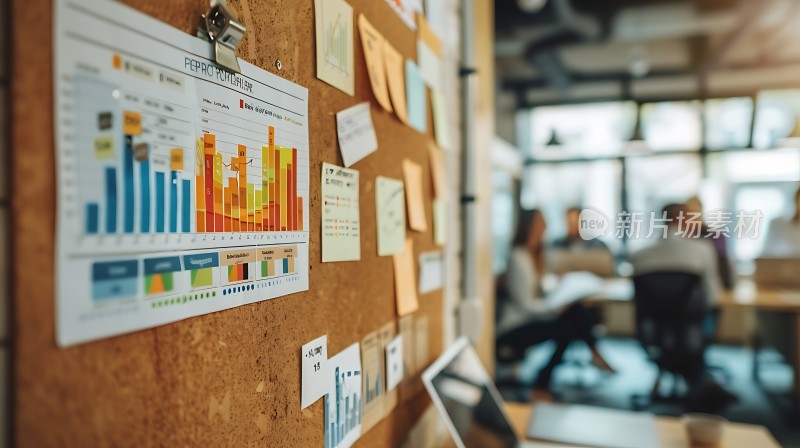 新片场素材 办公室数据分析会议