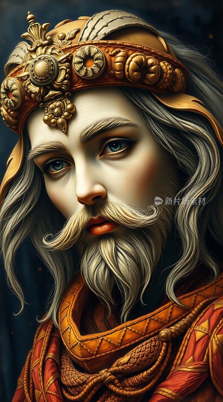 金色头饰下的神秘王者