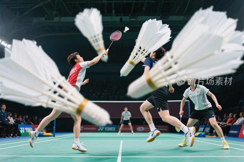 羽毛球比赛场景