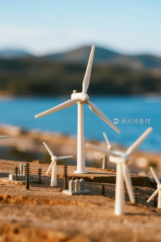 风力发电机微缩场景