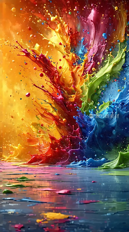 五彩斑斓的色彩爆炸