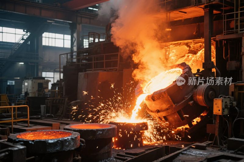 工业炼钢作业场景