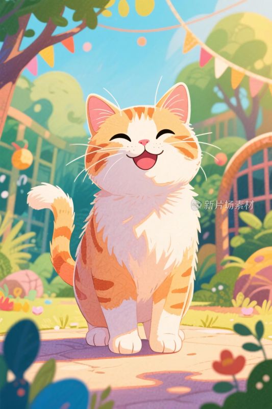 笑容满载的小猫咪