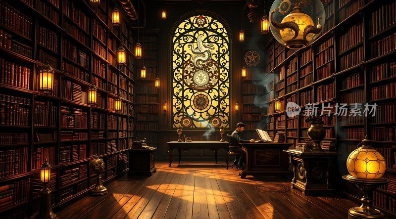 神秘图书馆里的学者