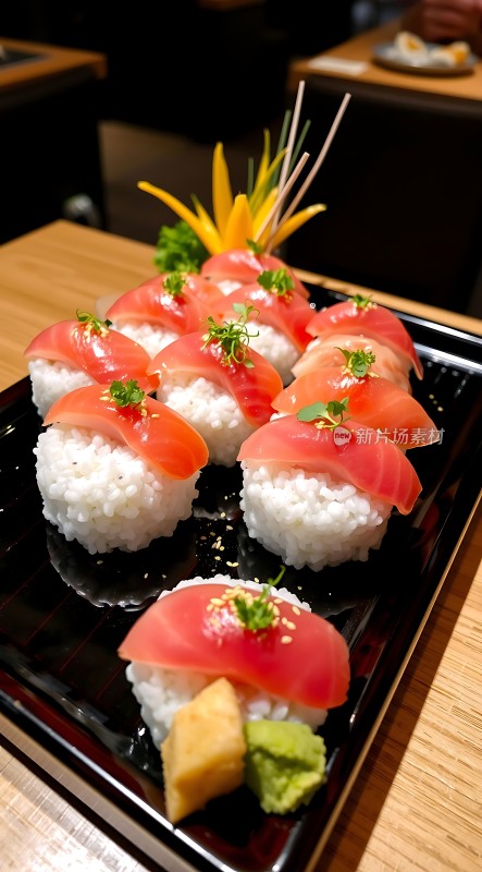 三文鱼寿司拼盘