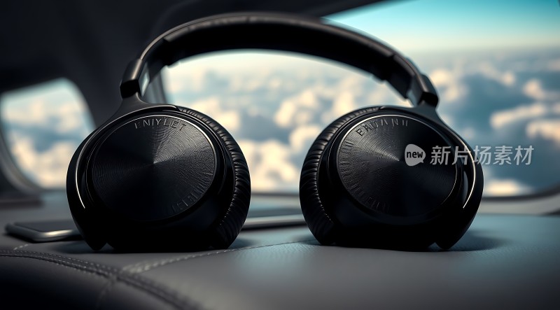 头戴式耳机静候旅途